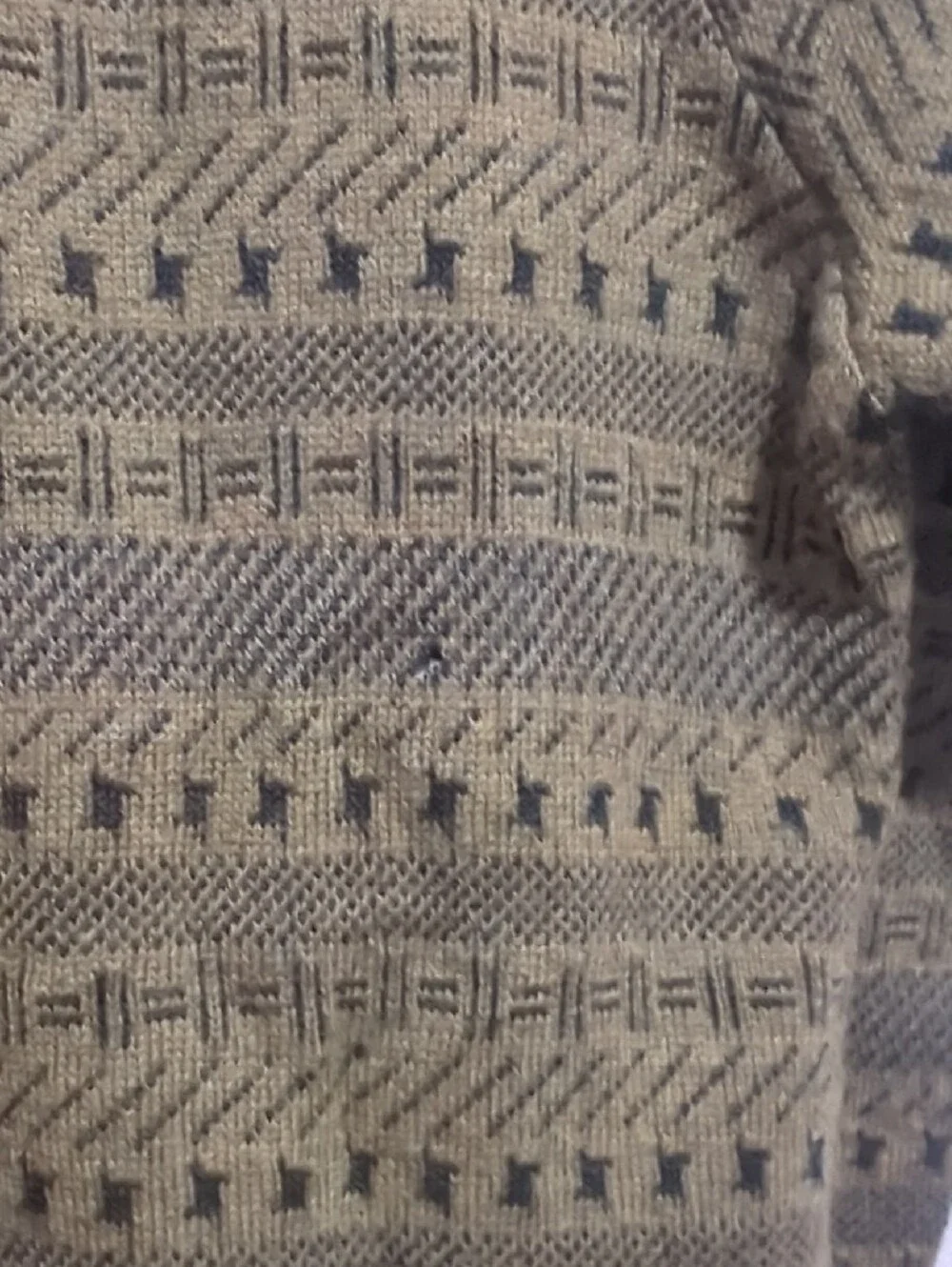 Ermenegildo Zegna Made in Italy Wool Cotton Blend Textured Knit Sweater